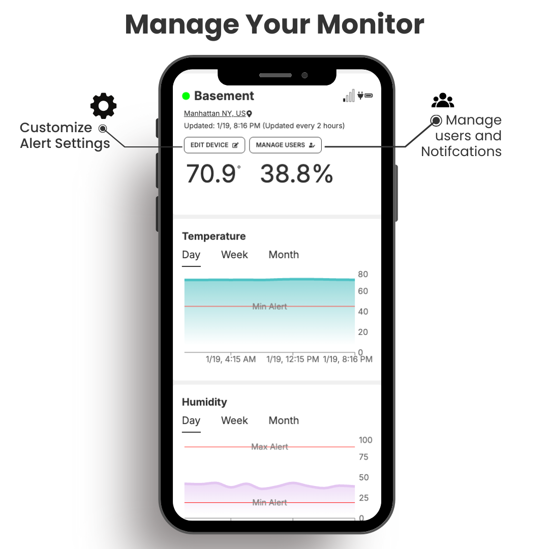 Hygge Apps Cellular Monitor[2 Year Service Plan Included]