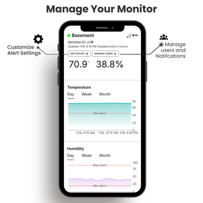 Hygge Apps Cellular Monitor[2 Year Service Plan Included]